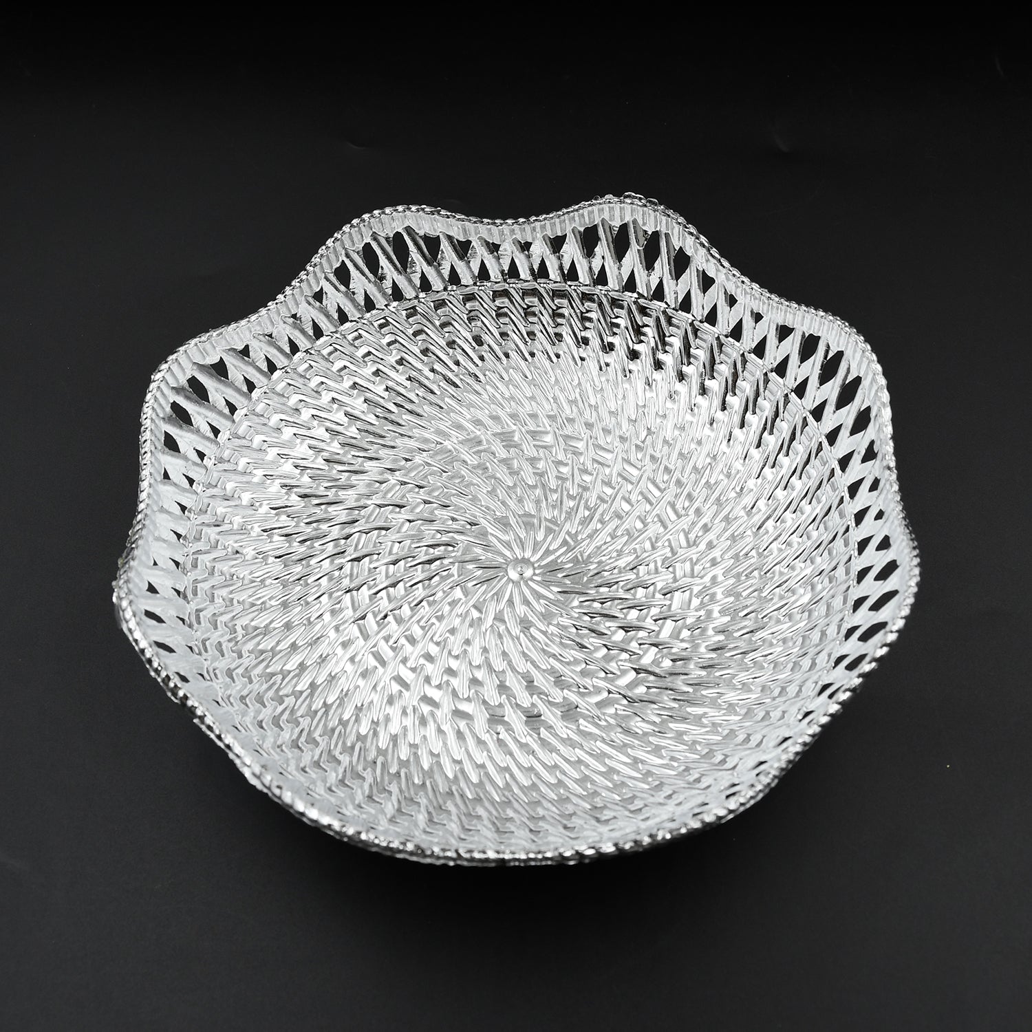 5482 Round Serving Tray, Traditional Serving Tray, Multipurpose Serving Tray, Decorative Serving Platters, Mukhwas Serving Tray (2 Pc Set) 5482 Round Serving Tray, Traditional Serving Tray, Multipurpose Serving Tray, Decorative Serving Platters, Mukhwas Serving Tray (2 Pc Set)